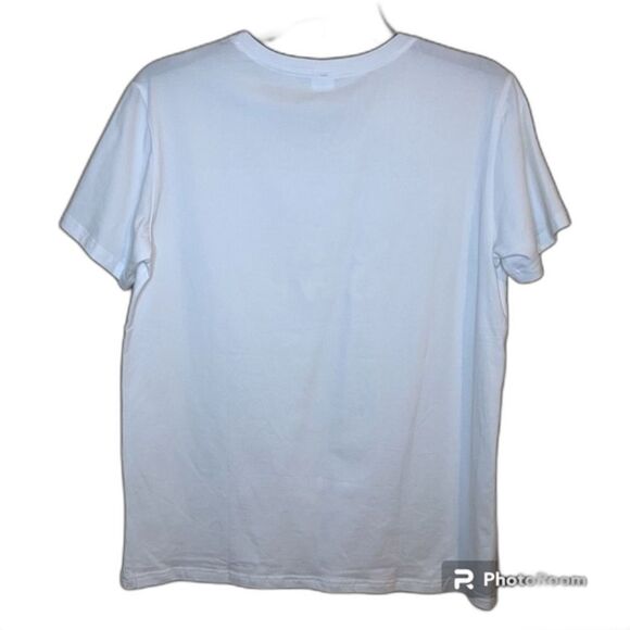 Women's White "Girl Power" Short Sleeve Graphic Tee Size Large - Picture 2 of 4